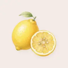 Citron à l'aquarelle