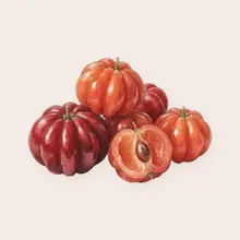 Pitanga à l'aquarelle